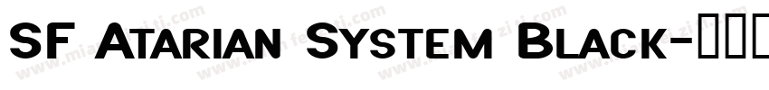 SF Atarian System Black字体转换